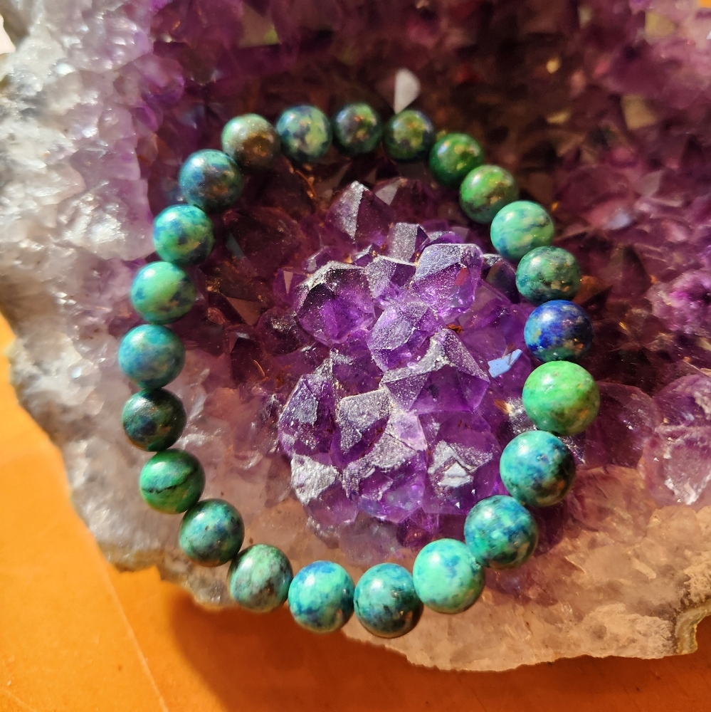 Natural Gemstone Phoenix Lazuli Bracelet. (* Not Synthetic)